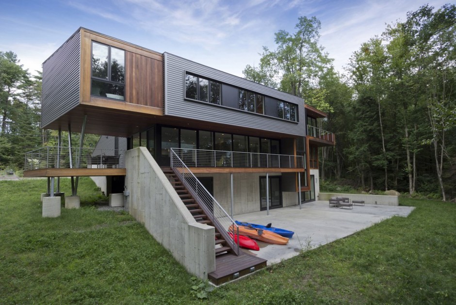 Cantilevered-House