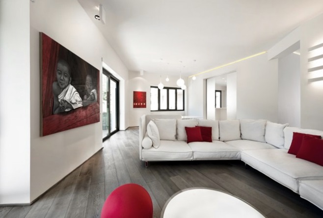 Red & white apartment 1