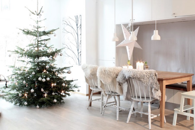 Scandinavian Christmas decorating 1