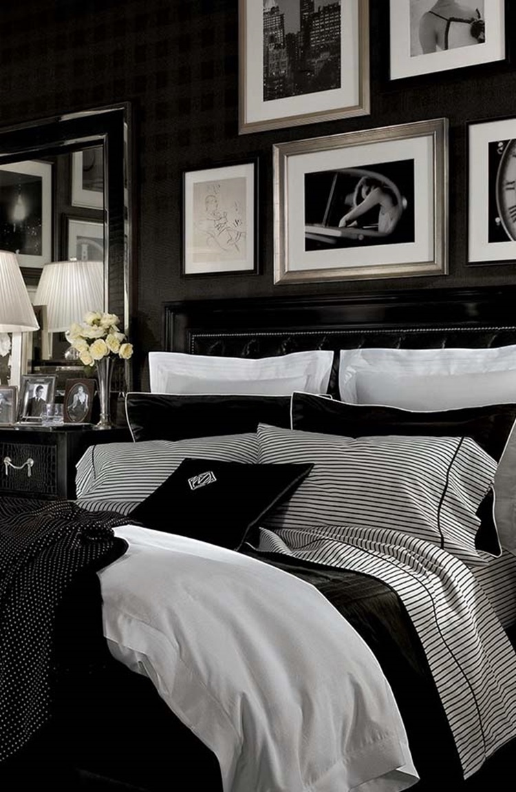 Bedrooms in black and white 29