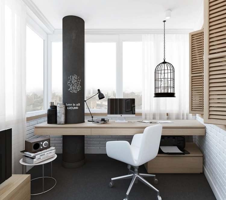 workplace in the Scandinavian style 3