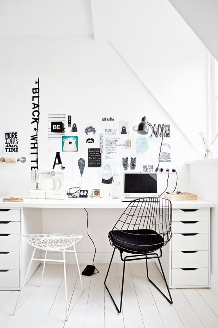 workplace in the Scandinavian style 7