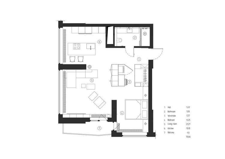 Minimalist Apartment by M3 ARCHITECTS 10