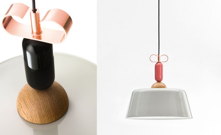 Вдохновившись серьгами, дизайнер Cristina Celestino создала лаконичную коллекцию подвесных светильников Bon Ton для компанииTorremato.