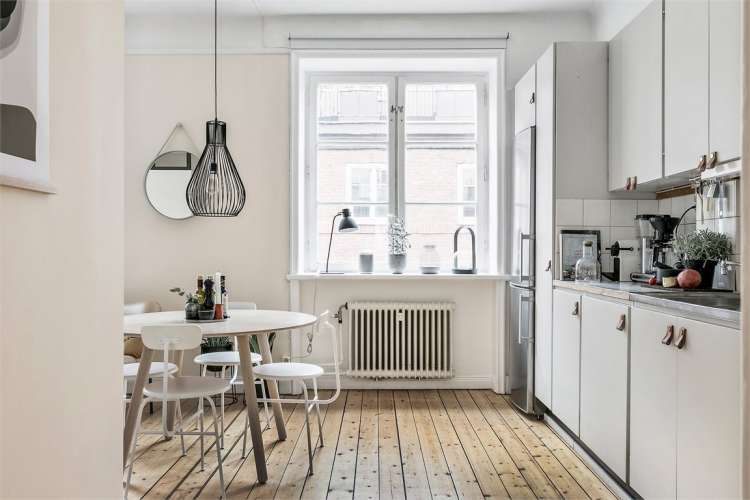 Эта милая квартира площадью всего 40 квадратных метров, существует в шведской столице.