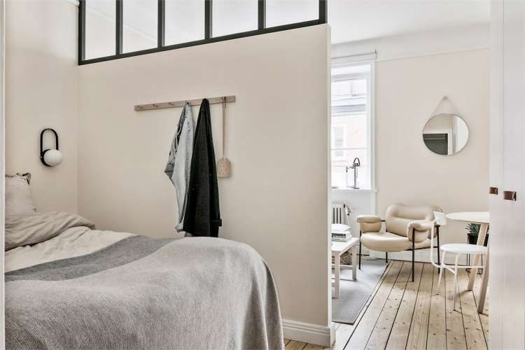 Эта милая квартира площадью всего 40 квадратных метров, существует в шведской столице.
